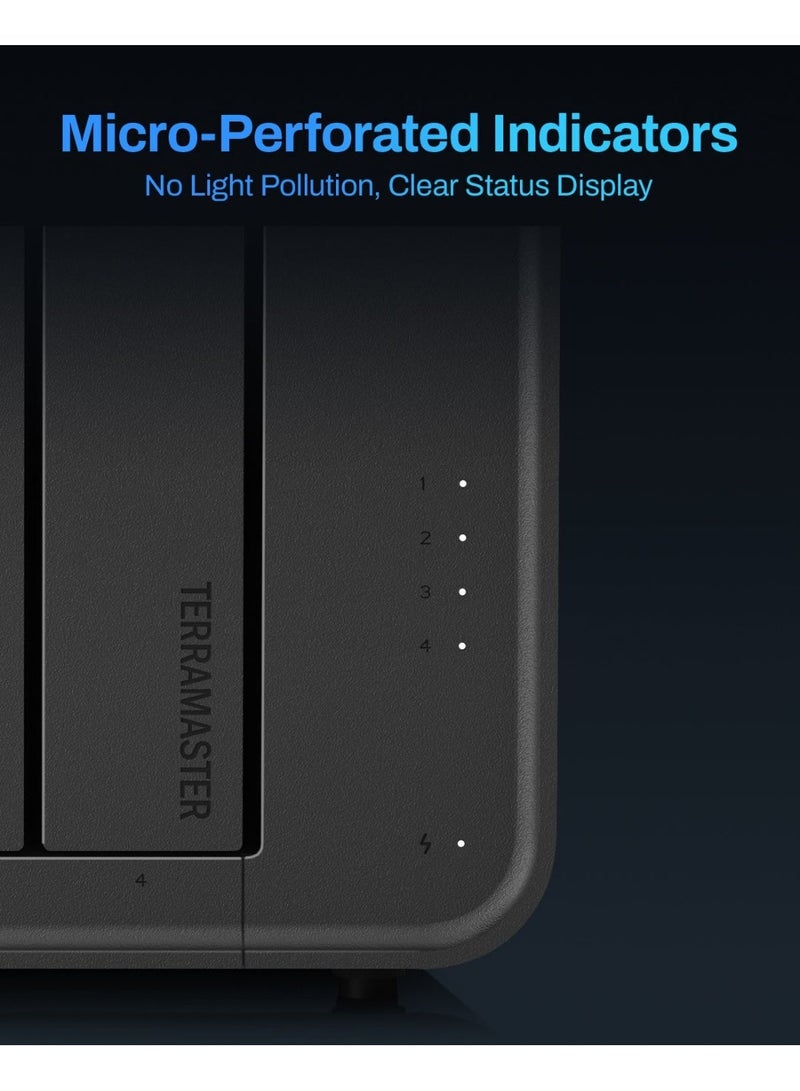 TERRAMASTER F4-425 4-Bay NAS Storage – Intel x86 Quad-Core CPU, 4GB RAM, 2.5GbE LAN, Network Attached Storage Multimedia Server for Home Users | 8TB Bundle (2 X 4TB Seagate IronWolf) - Image 5